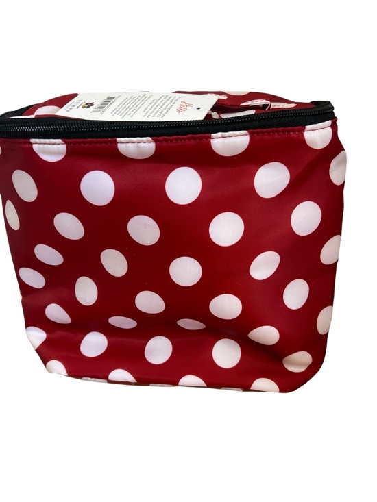 lug Handbags - Lug | Dolly Red Polka Dot Red & White Plastic Lined Cosmetic Bag 
▪️P85